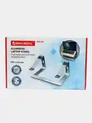 Подставка вентилятор для ноутбука с охлаждением алюминиевая, Brauberg Solid, 513618