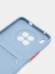 Синий меланж силиконовый чехол для Honor 50 lite, Nova 8i, X20, Хонор 50 Лайт, Нова 8ай, Икс20