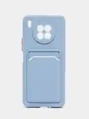 Синий меланж силиконовый чехол для Honor 50 lite, Nova 8i, X20, Хонор 50 Лайт, Нова 8ай, Икс20