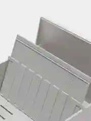 Картотека пластиковая А5 (210х148 мм) горизонтальная на 1000 карт, серая, Han, 231556