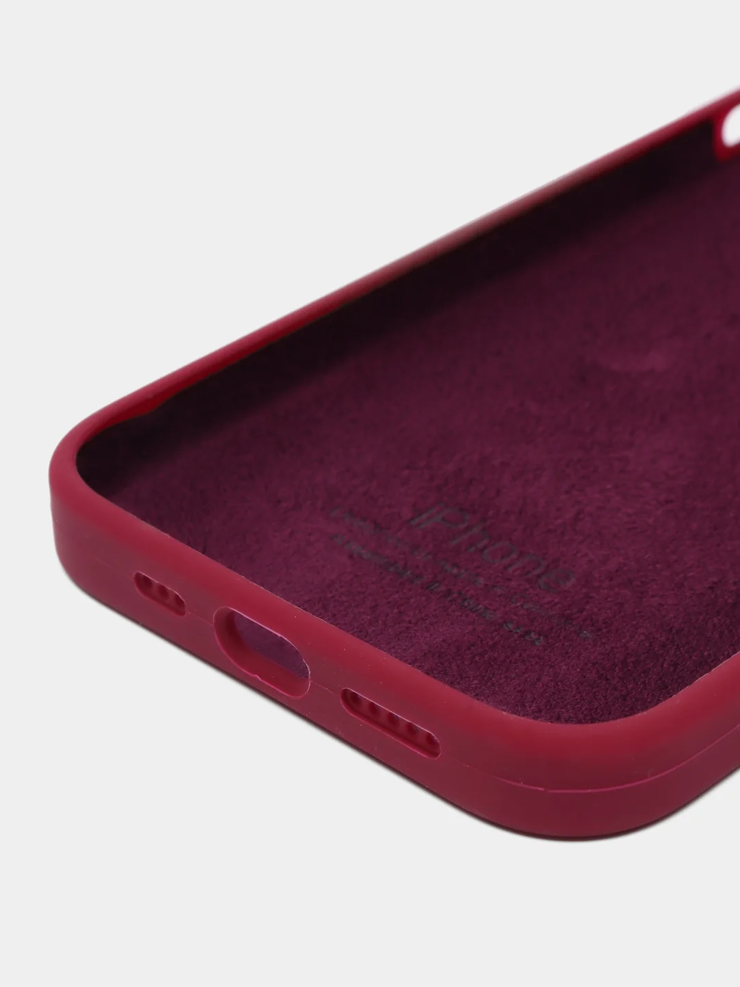 Бордовый чехол для iPhone 13