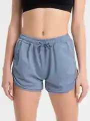 Синий шорты женские спортивные, короткие