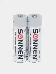 Батарейки алкалиновые Sonnen LR6, пальчиковые, АА, 2 штуки, 15А, 451084
