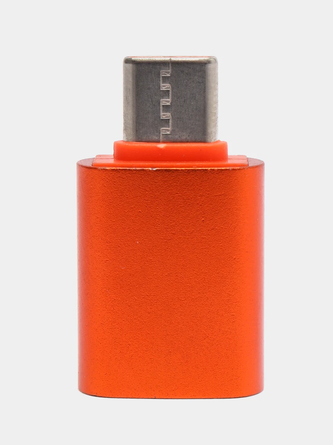 Оранжевый адаптер-переходник с USB 3.0 отг на Type-C для мобильных устройств, планшетов, компьютеров