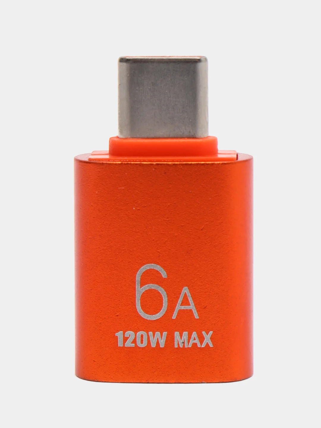 Оранжевый адаптер-переходник с USB 3.0 отг на Type-C для мобильных устройств, планшетов, компьютеров