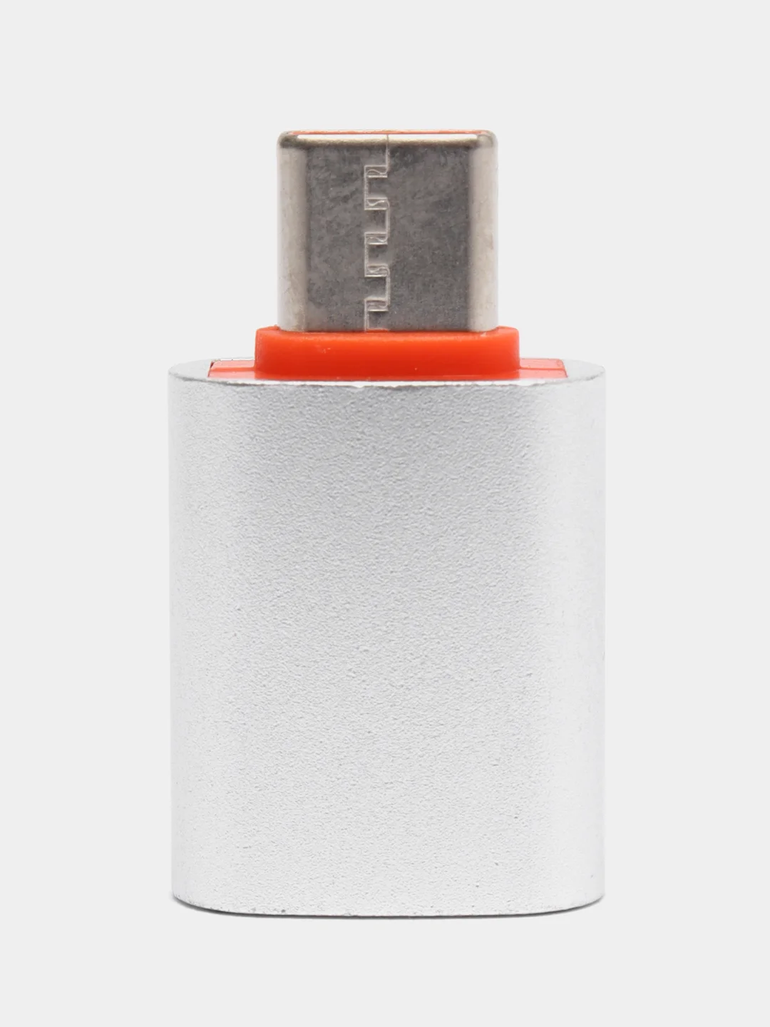 Серебряный адаптер-переходник с USB 3.0 отг на Type-C для мобильных устройств, планшетов, компьютеров
