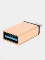 Золотой переходник Type-C на USBB 3.0, Otg