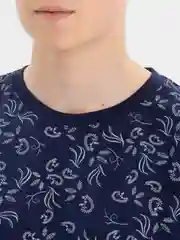 Синий меланж футболка мужская