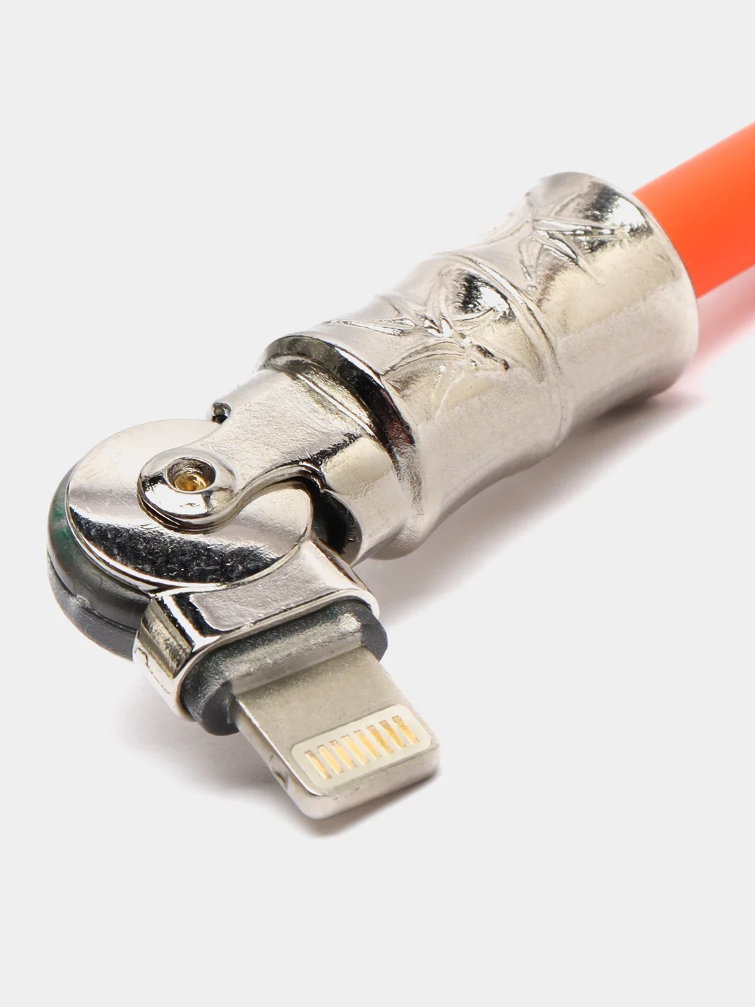 Оранжевый кабель для быстрой зарядки iPhone Lightning, USB - Type-C, тайп си, зарядка для телефона