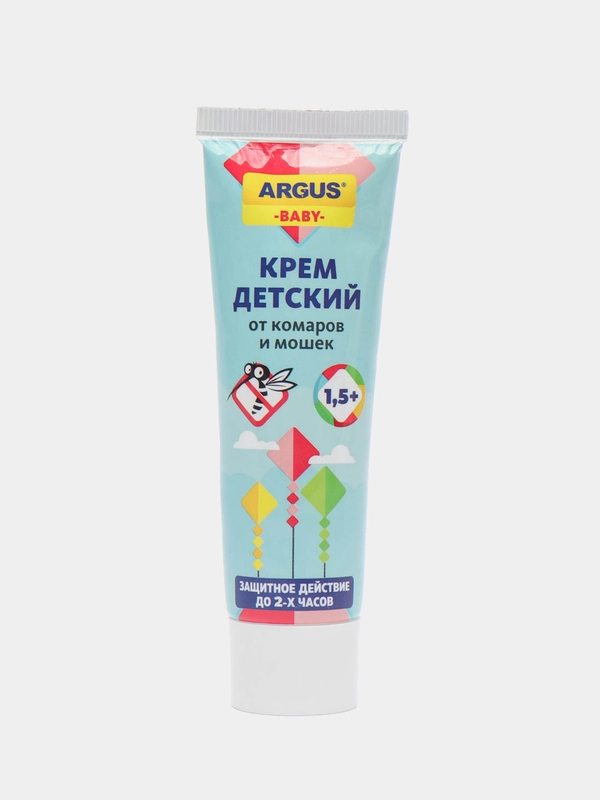 Крем от комаров детский ARGUS, туба 42 г, с 1,5 лет
