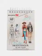 Блокнот-Скетчбук для рисования эскизов, бумага 160 г/м2, 145х205 мм Brauberg 115073