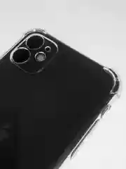 Противоударный чехол для iPhone 7+, XR, XS, 11, 12, 13 Pro Max, Mini, прозрачный, с защитой камеры