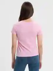 Розовый футболка женская