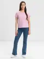 Розовый футболка женская
