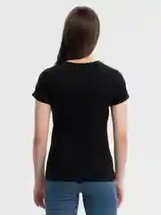 Черный футболка женская
