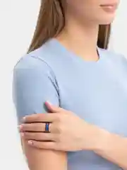 Синий термохромное кольцо, меняющее цвет, стальное