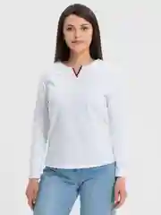 Белый лонгслив женский