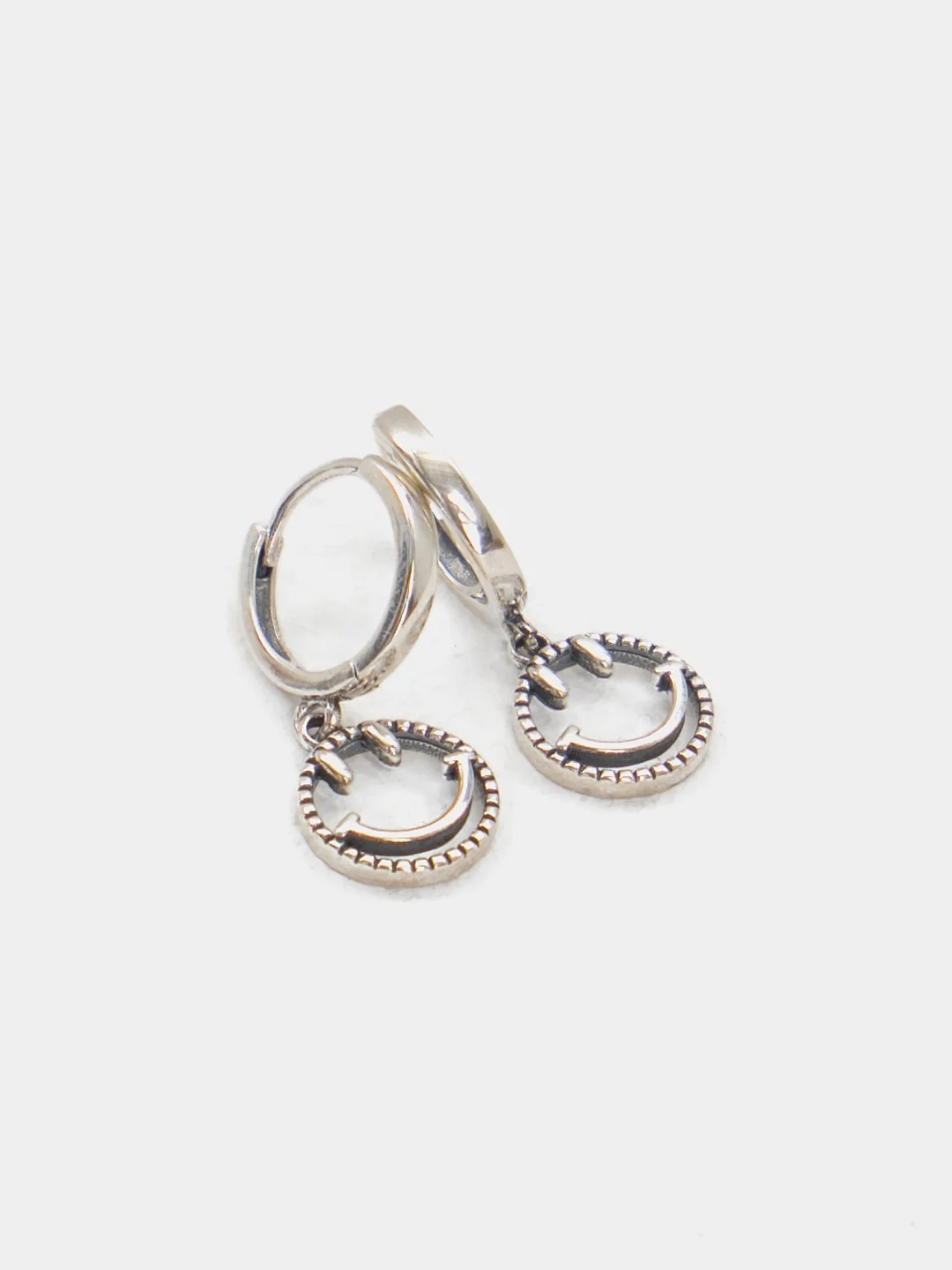 Серьги серебро 925 "Смайл"
