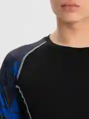 Синий рашгард мужской, компрессионный