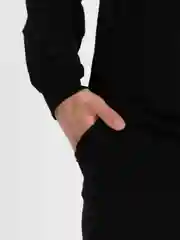 Черный спортивный мужской костюм без начеса