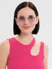 Лавандовый очки солнцезащитные, имиджевые, унисекс, с чехлом
