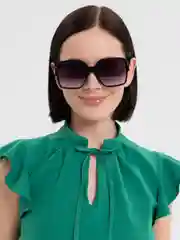 Угольный солнцезащитные квадратные очки