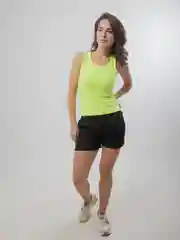 Желтый майка женская спортивная