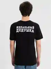 Багровый футболки, с принтом
