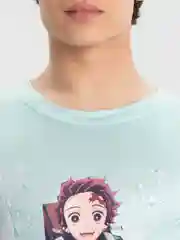 Мятный футболка мужская Аниме с принтом, 3D