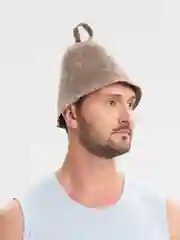 Шапка для бани тёмная