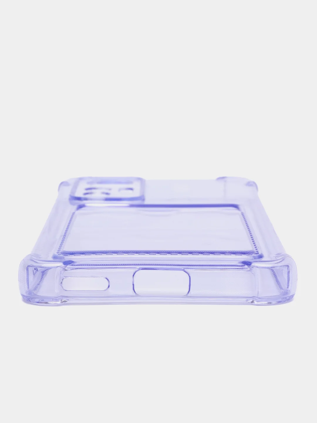 Лавандовый чехол для Xiaomi 12 Lite / Сяоми 12 Лайт прозрачный, с карманом для карты
