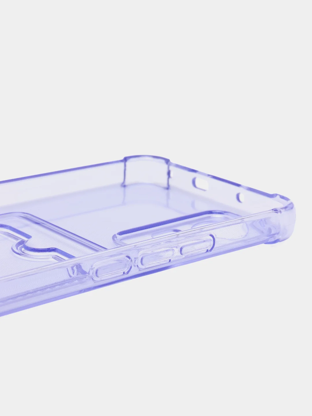 Лавандовый чехол для Xiaomi 12 Lite / Сяоми 12 Лайт прозрачный, с карманом для карты