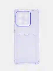 Лавандовый чехол для Xiaomi 13 Pro, Сяоми 13 Про прозрачный, с карманом для карты