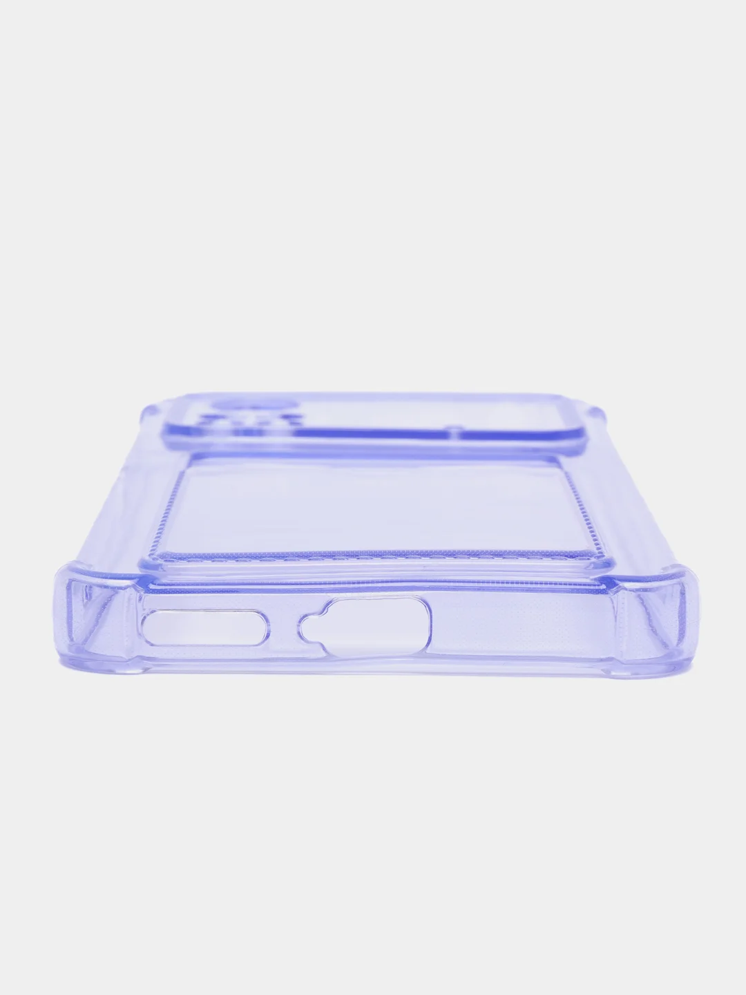 Лавандовый чехол для Xiaomi Poco X4 Pro, Сяоми Поко Х4 Про прозрачный, с карманом для карты
