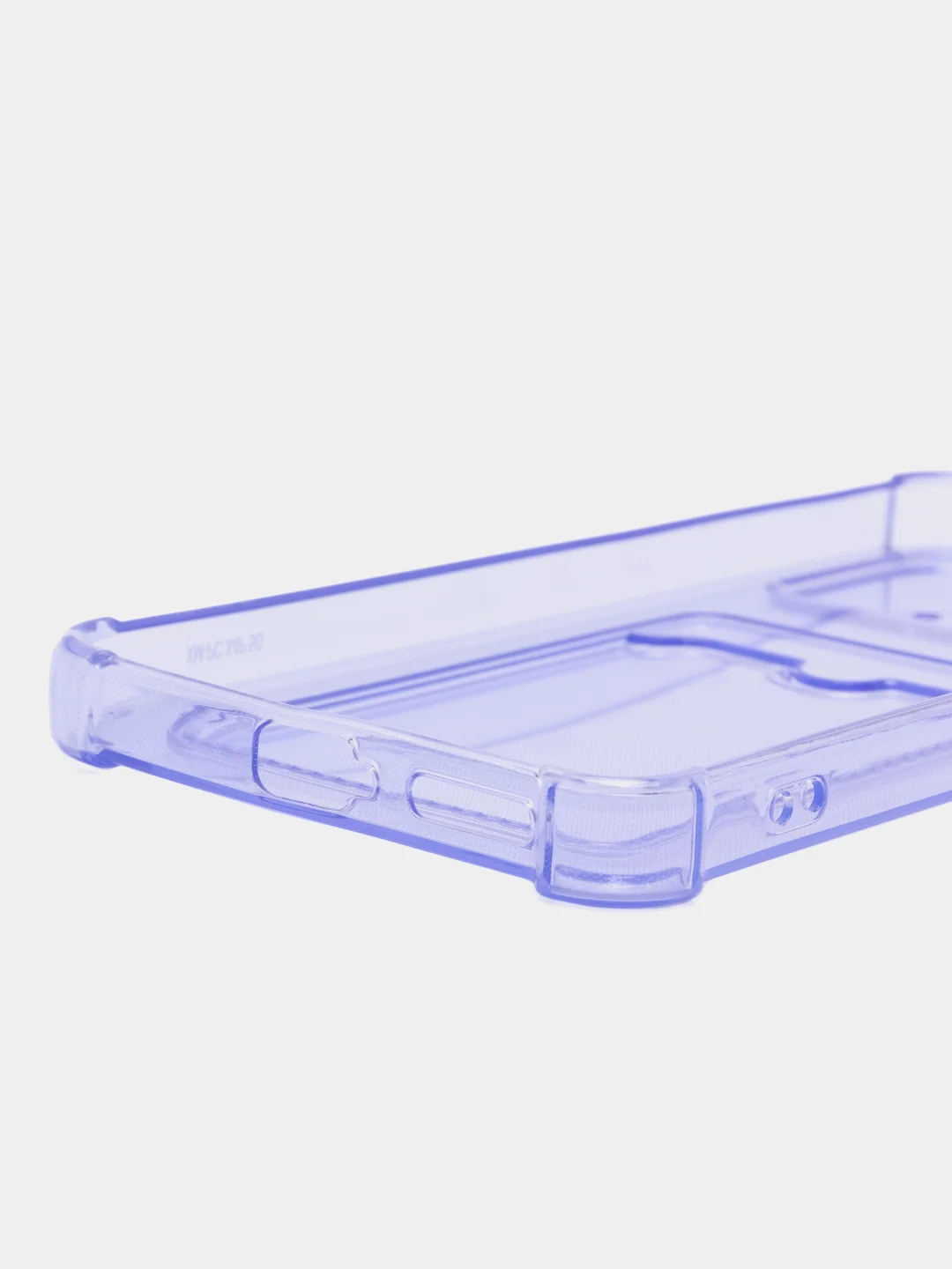 Лавандовый чехол для Xiaomi Poco X4 Pro, Сяоми Поко Х4 Про прозрачный, с карманом для карты