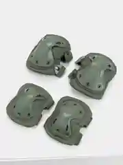 Зеленый комплект тактический налокотники и наколенники/ защита наколенников и налокотников