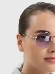 Лавандовый очки солнцезащитные, имиджевые унисекс с чехлом