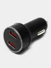 Черный автомобильное зарядное устройство, 2 USB