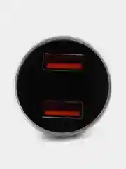Серебряный автомобильное зарядное устройство, 2 USB