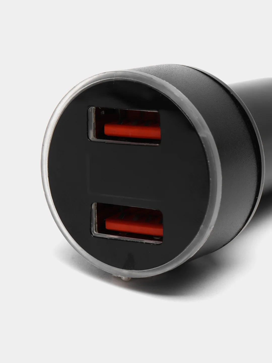 Серебряный автомобильное зарядное устройство, 2 USB