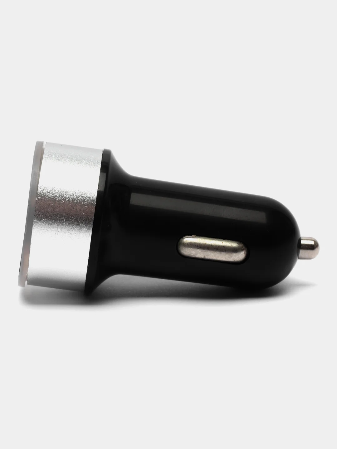 Серебряный автомобильное зарядное устройство, 2 USB