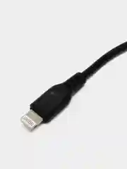 Черный lightning кабель для зарядки телефона iPhone 11/12/13 Pro/Max, быстрая зарядка 2.4A