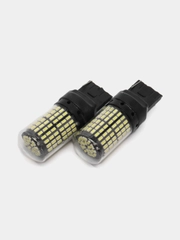 Светодиодные LED-лампы W21W 7440, белый, оранжевый свет, задних ход, поворотники, 2 штуки
