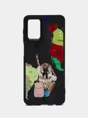 Карамельный чехол Samsung Galaxy A12 / M12, Самсунг А12 / М12 плотный, с рисунком и мягким подкладом