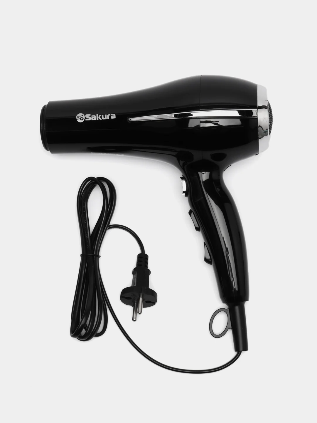 Фен для волос Sakura SA-4052BK 2400Вт, 3 темп режима, 2 скорости, сушка холодным воздухом