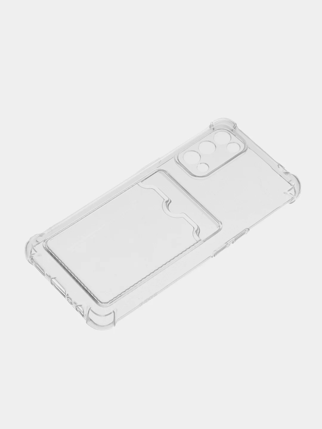 Прозрачный чехол для Oppo Reno 5 / Оппо Рено 5 прозрачный, с карманом для карты