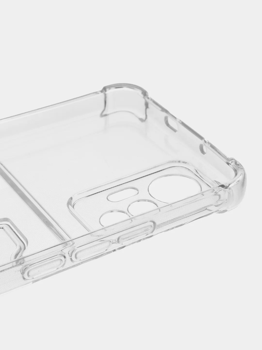Прозрачный чехол для Xiaomi 12 Lite / Сяоми 12 Лайт прозрачный, с карманом для карты