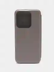 Серый чехол-книжка для Tecno Spark 10 / 10C (Техно Спарк 10 / 10С)