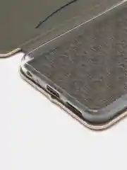 Золотой чехол-книжка для Tecno Spark Go 2023 / Infinix Smart 7 / Smart 7 Plus / Tecno Pop 7 Pro