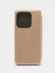 Золотой чехол-книжка для Tecno Spark Go 2023 / Infinix Smart 7 / Smart 7 Plus / Tecno Pop 7 Pro